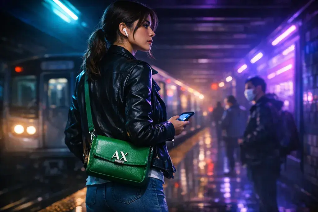 Armani Exchange Unveils Green Crossbody Bag for Effortless Daily Carry