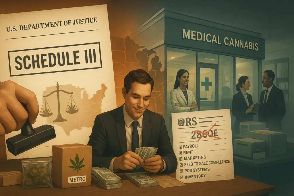 DOJ Rescheduling Gives Medical Cannabis Operators a Tax Opening - With Limits