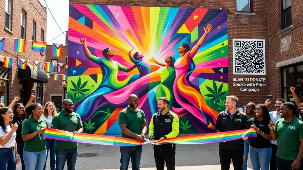 Cannabis Retailers Fund Public Mural to Back LGBTQ+ Nonprofit